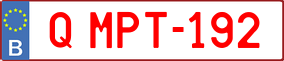 Trailer License Plate